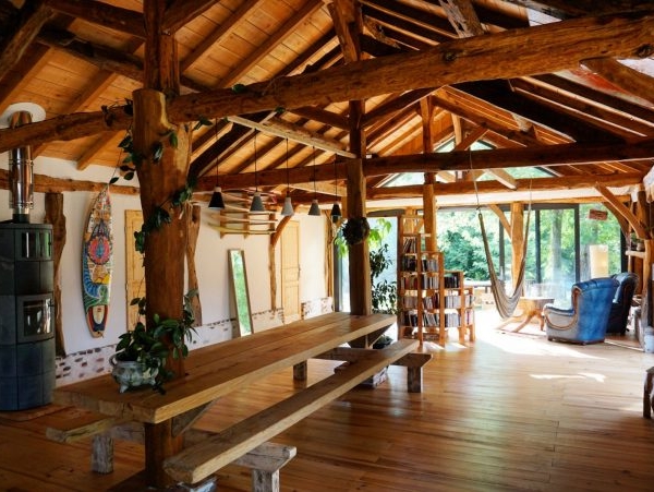 grange landaise rénovée entièrement en bois