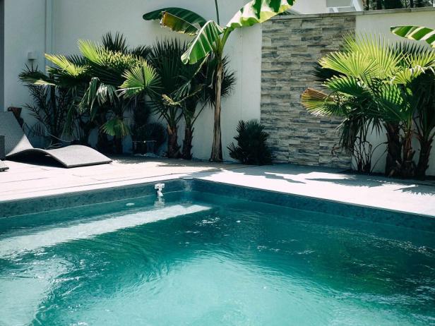 villa d'architecte en bordure de forêt avec spa, piscine, palmiers, Photo 3