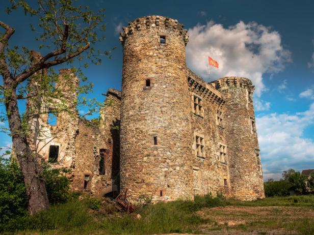 château de Pagax, ruines du XIIIème siècle, Monument Historique, Photo 14